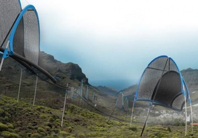 Raccoglitori di acqua per il fog harvesting